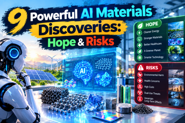 9 Powerful AI Materials Discoveries: Hope & Risks