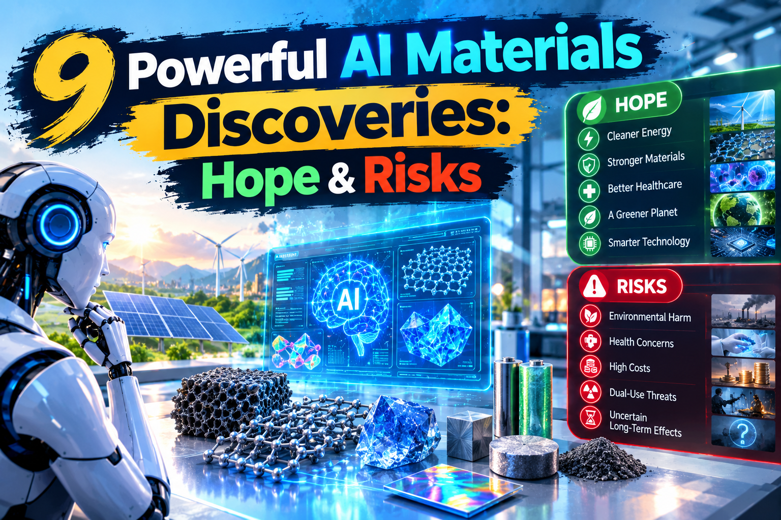 9 Powerful AI Materials Discoveries: Hope & Risks